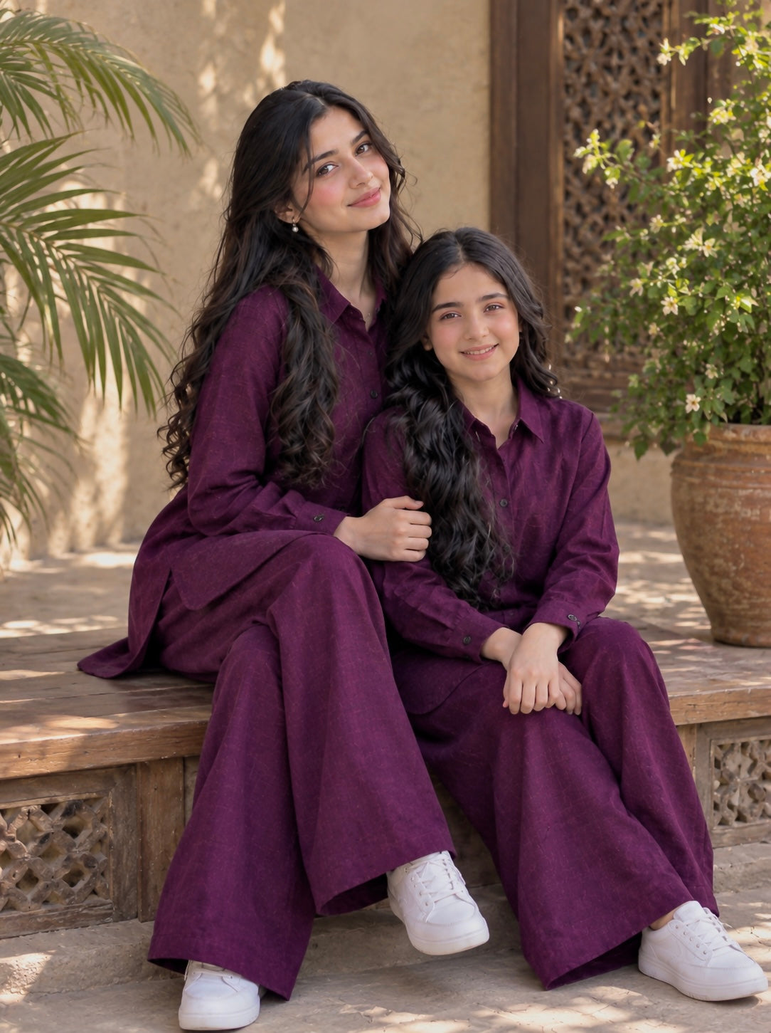 Royal Purple Khaddar Co-Ord Set