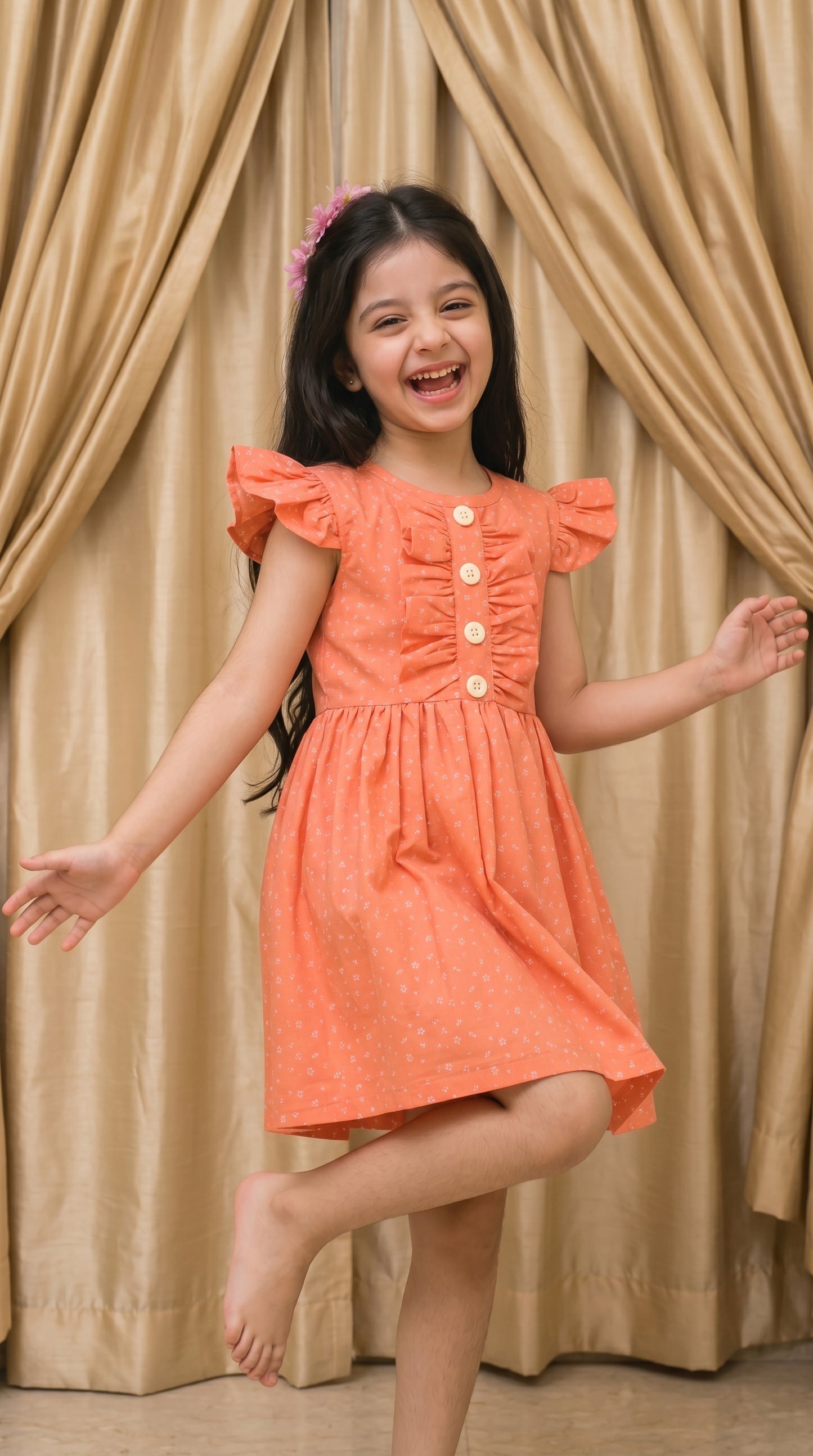 Floral Cotton Frock (M002)