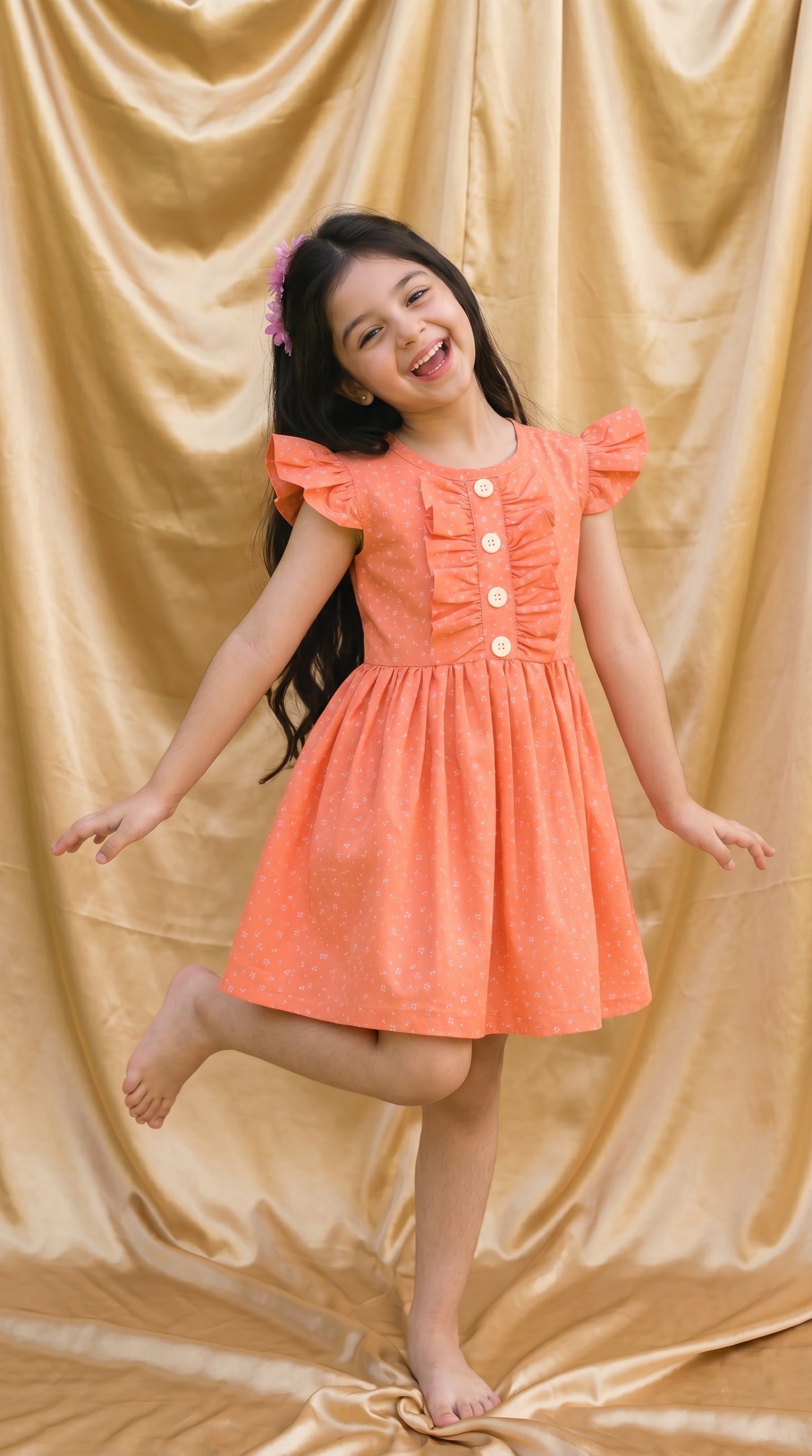 Floral Cotton Frock (M002)