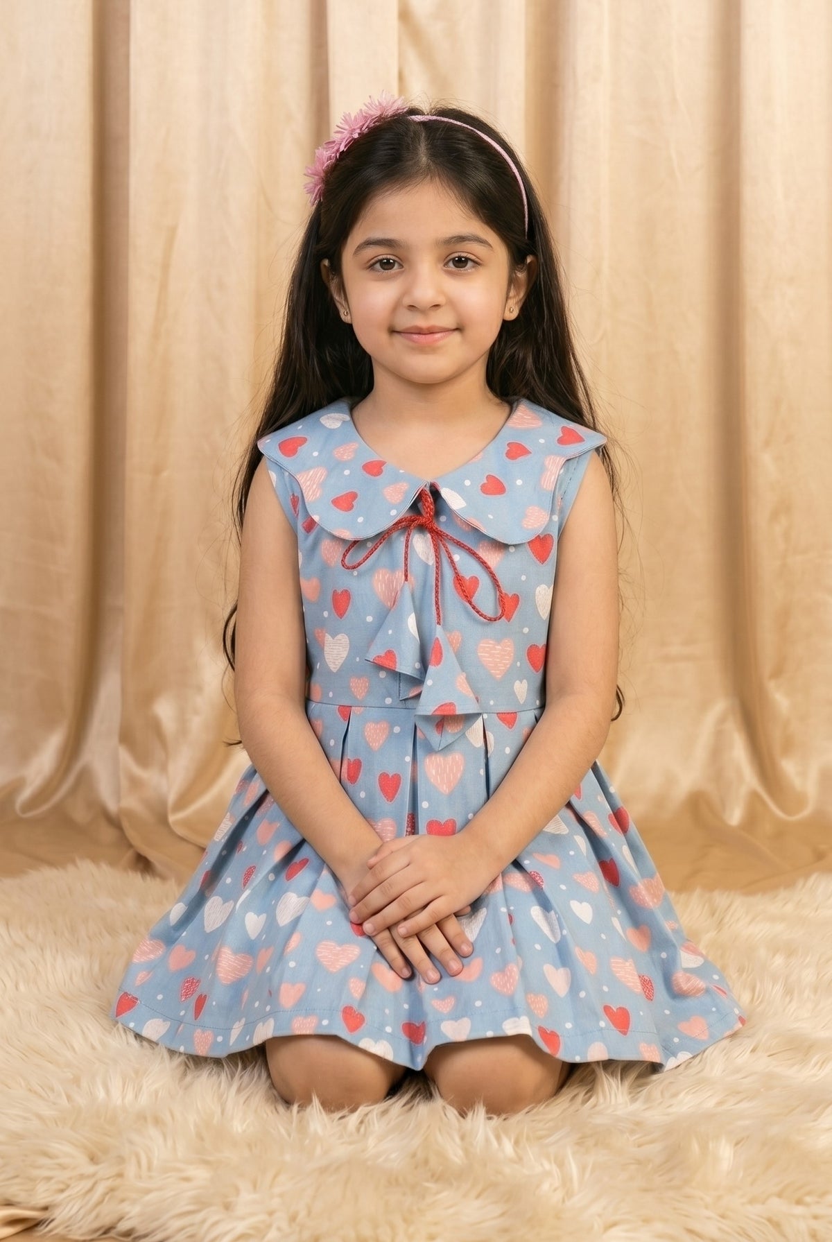 Sweet Heart Cotton Frock (M004)