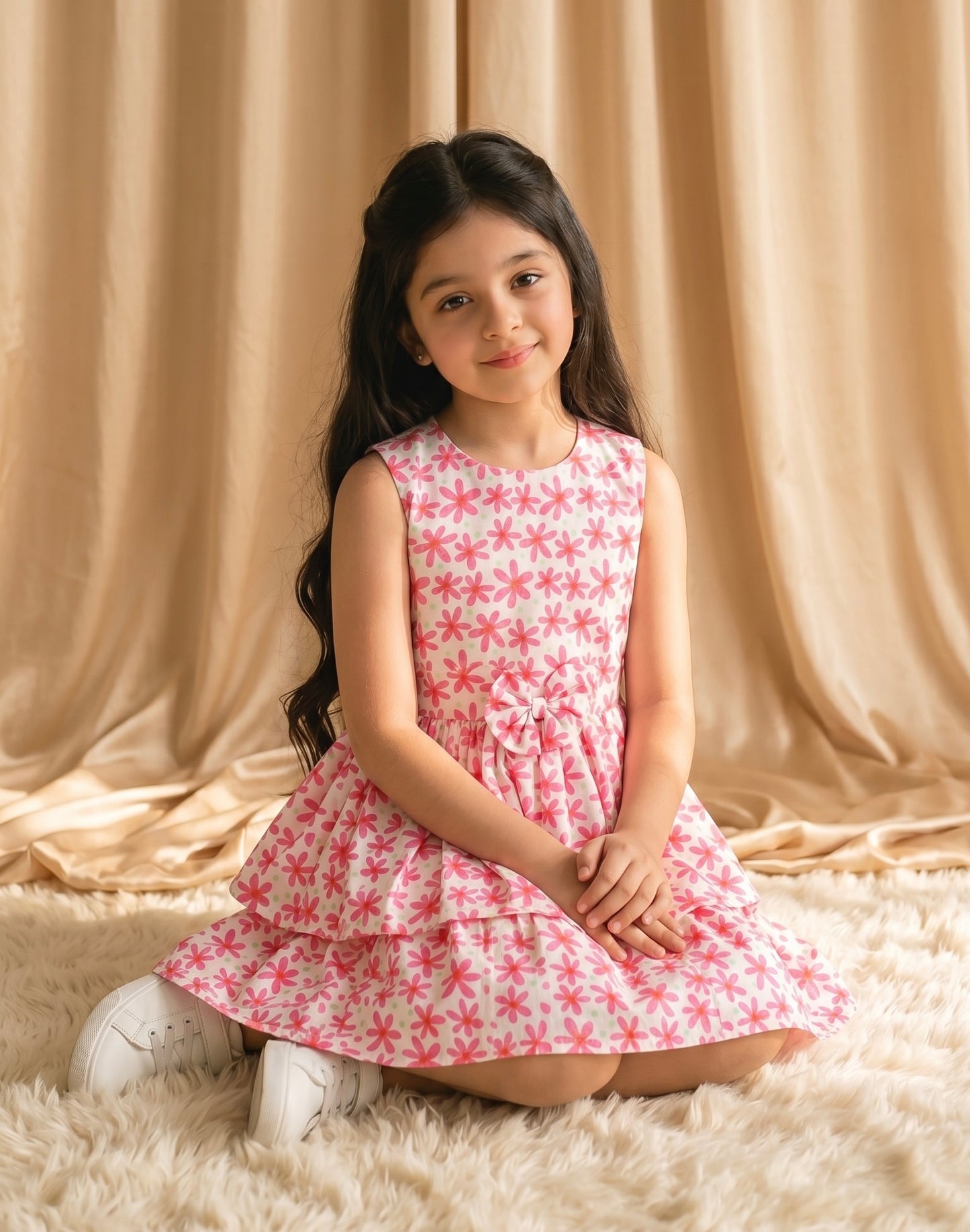 Floral Cotton Frock (M001)