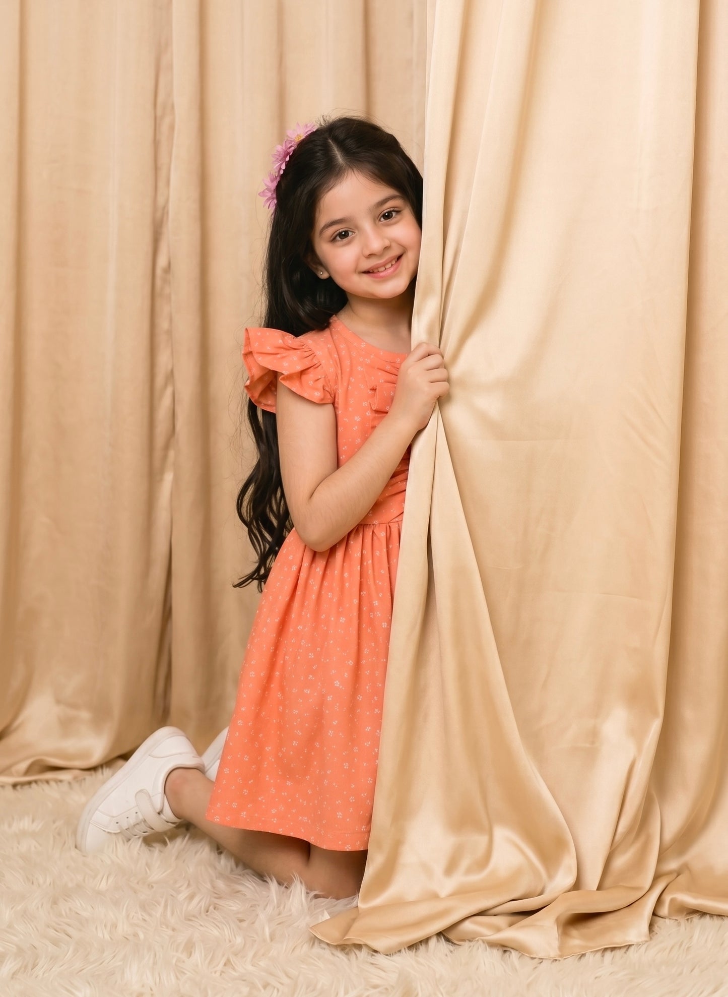 Floral Cotton Frock (M002)