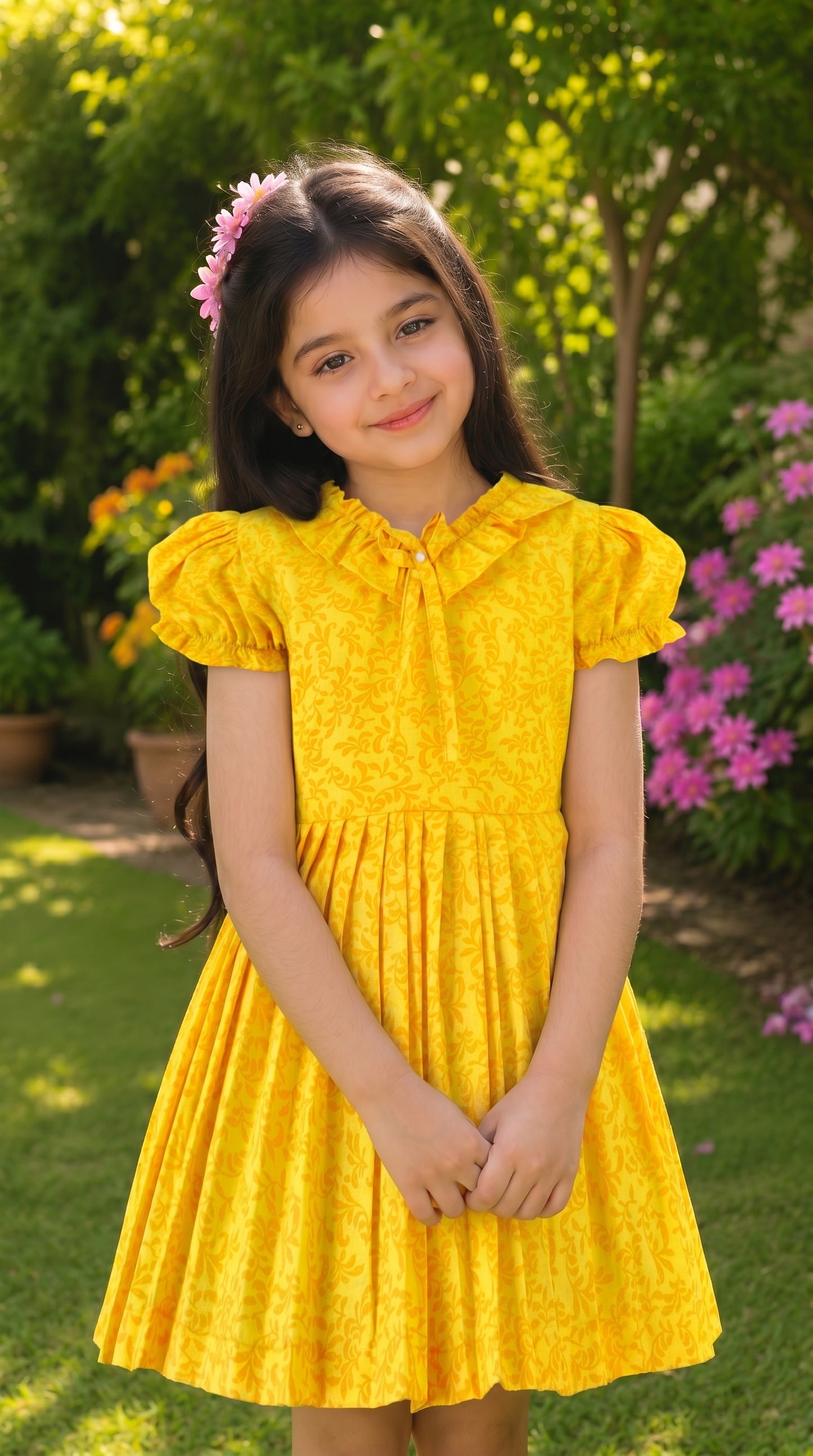 Floral Cotton Frock (M003)